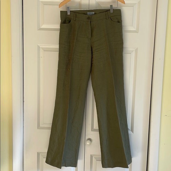Wide leg long linen pants - Picture 1 of 4